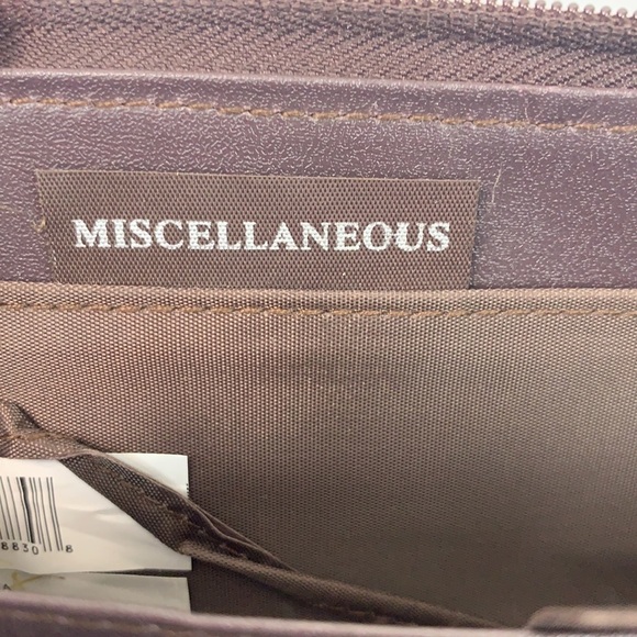 Miscellaneous Trifold Wallet Khaki/Brown Fabric/Faux Leather Calculator - Picture 6 of 9